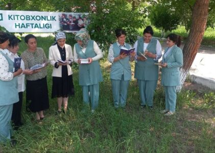 “Kitobxon yoshlar kelajak poydevori” kitob targ`iboti